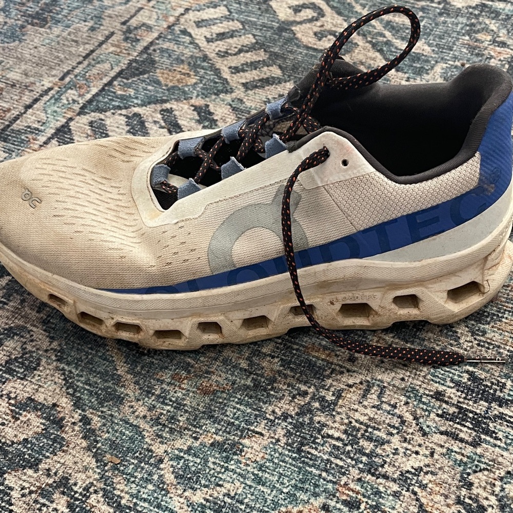 Two pairOn Running Women’s PRunning Shoes white with Orange and Blue Accents - Picture 3 of 9